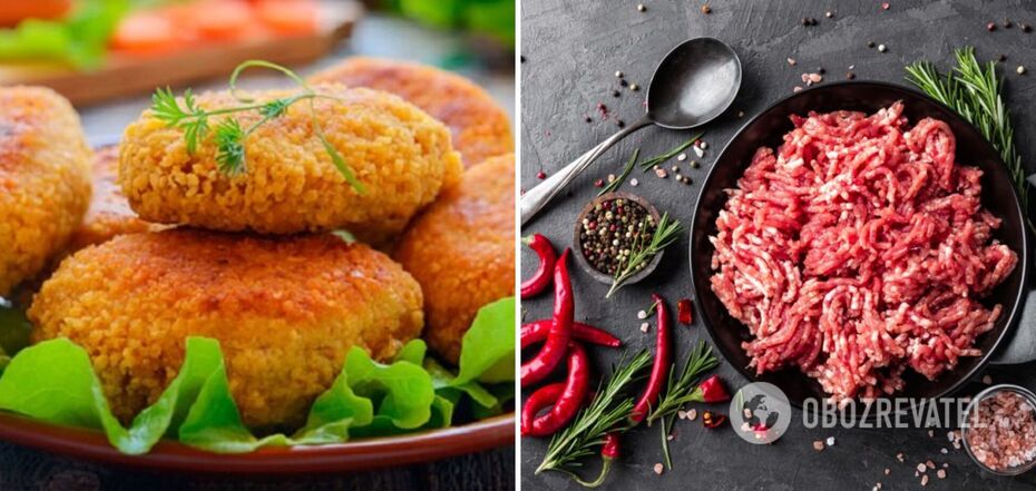 Minced meat for cutlets