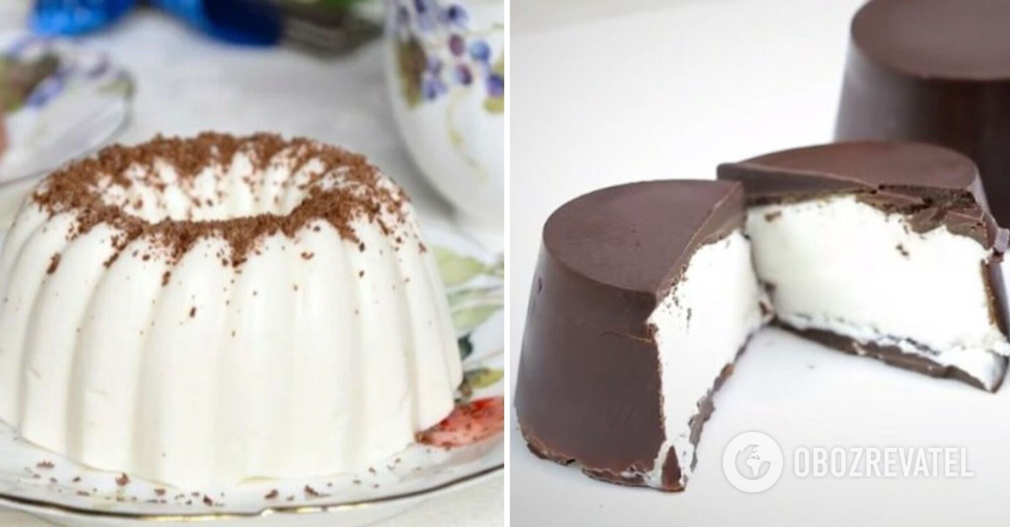 A low-calorie dessert without flour and baking that can be eaten overnight