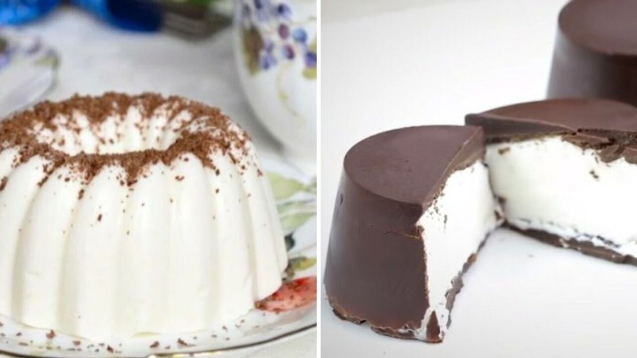 A low-calorie dessert without flour and baking that can be eaten overnight