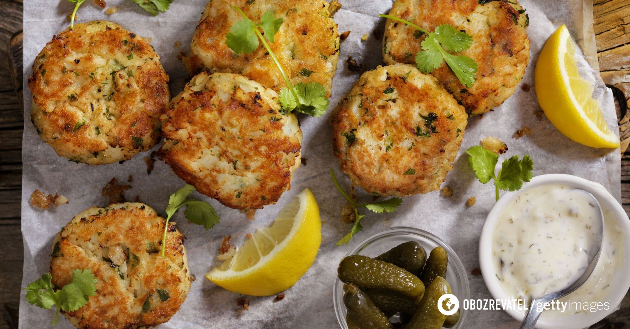 Homemade fish cakes