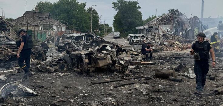 Russia drops two guided bombs on Selydove, Donetsk region: many dead and wounded. Photo