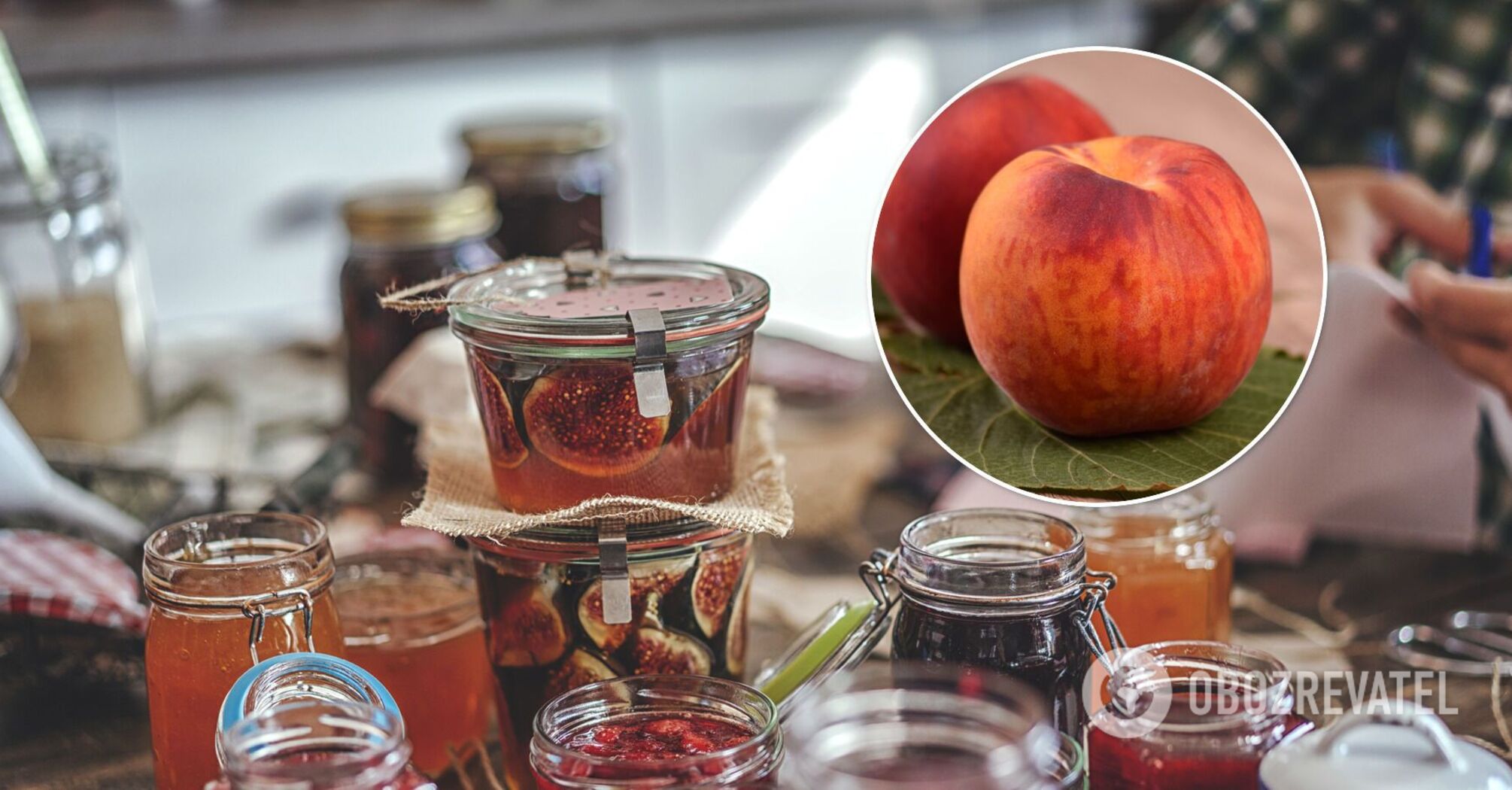 Jam from peaches
