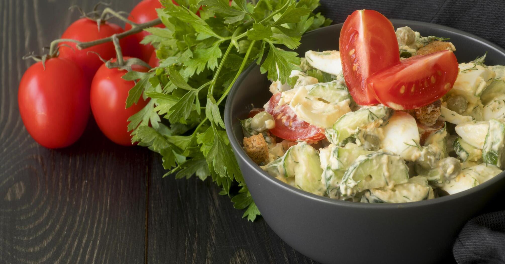 Summer zucchini salad with an interesting dressing: all the ingredients are in the fridge