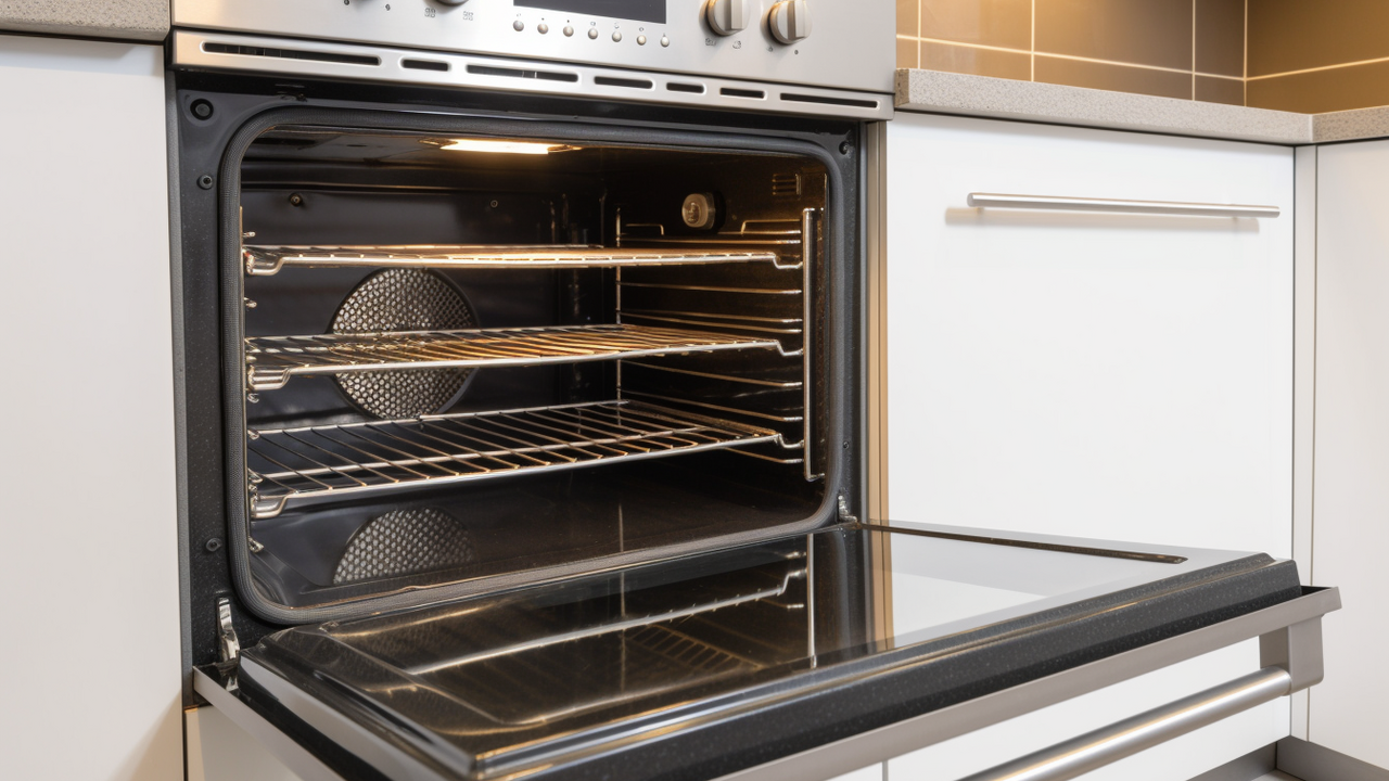 How to get rid of old dirt on the oven door: life hack