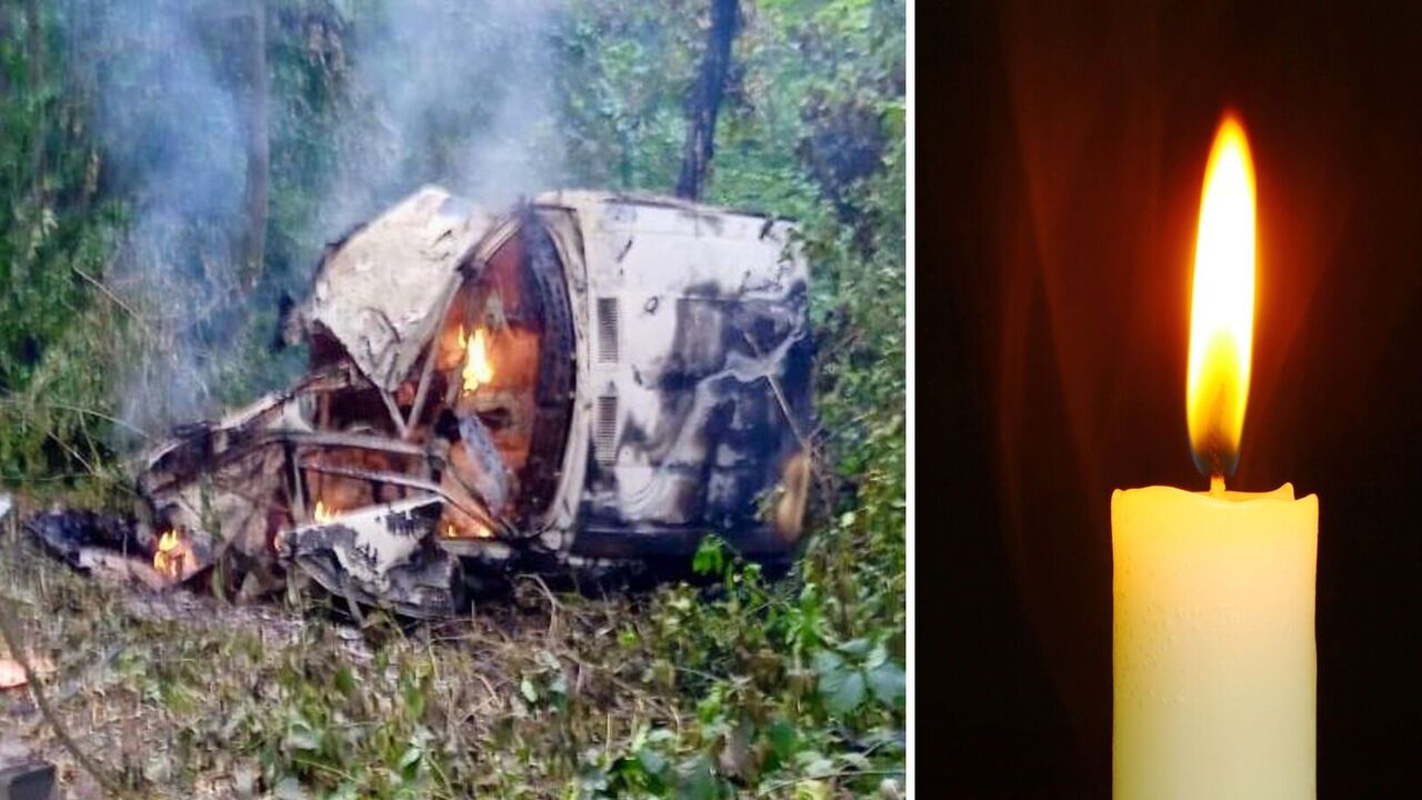 A car with people exploded