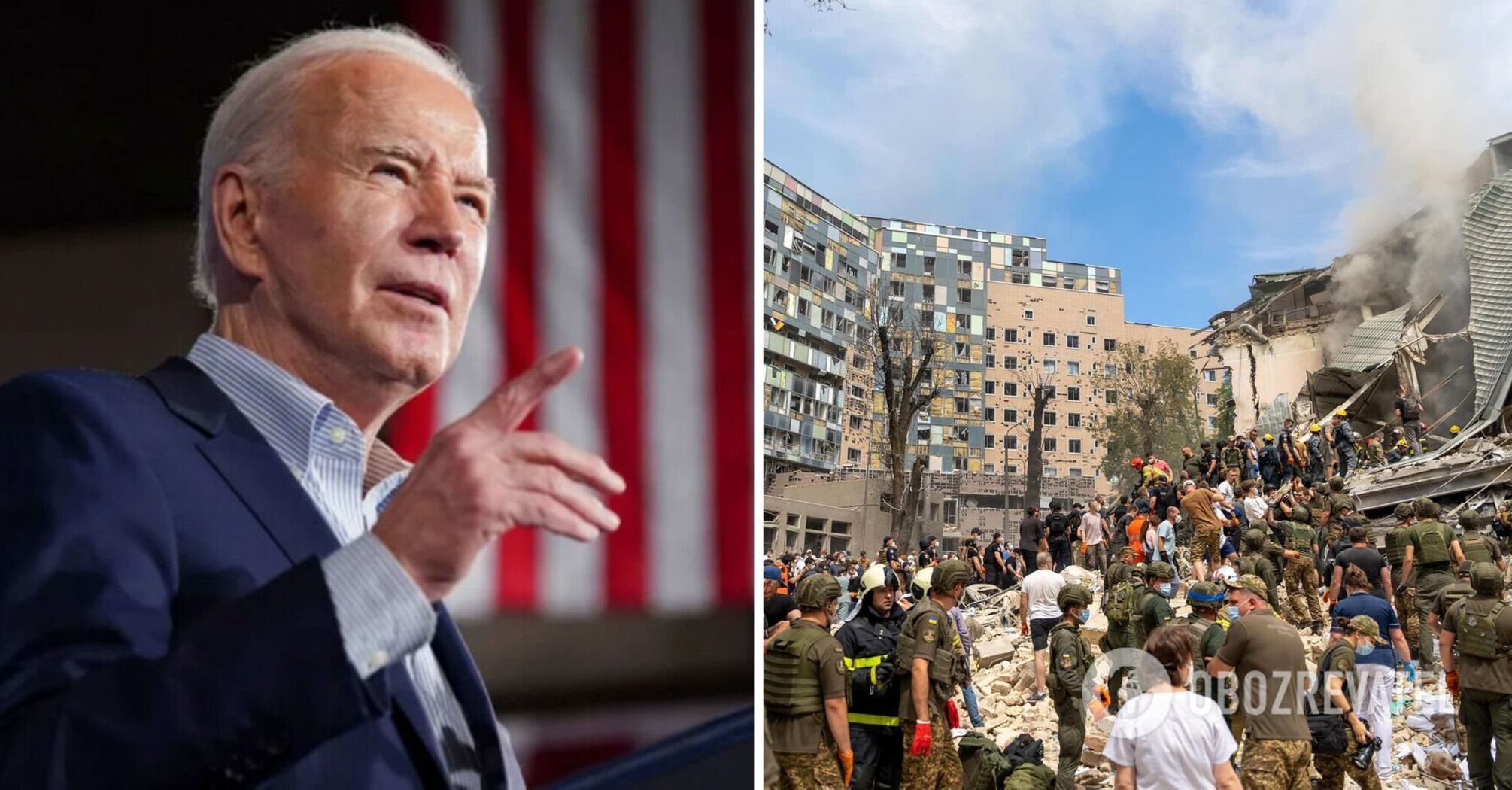 Biden announces more air defence systems for Ukraine after Russian strike on Okhmatdyt children's hospital