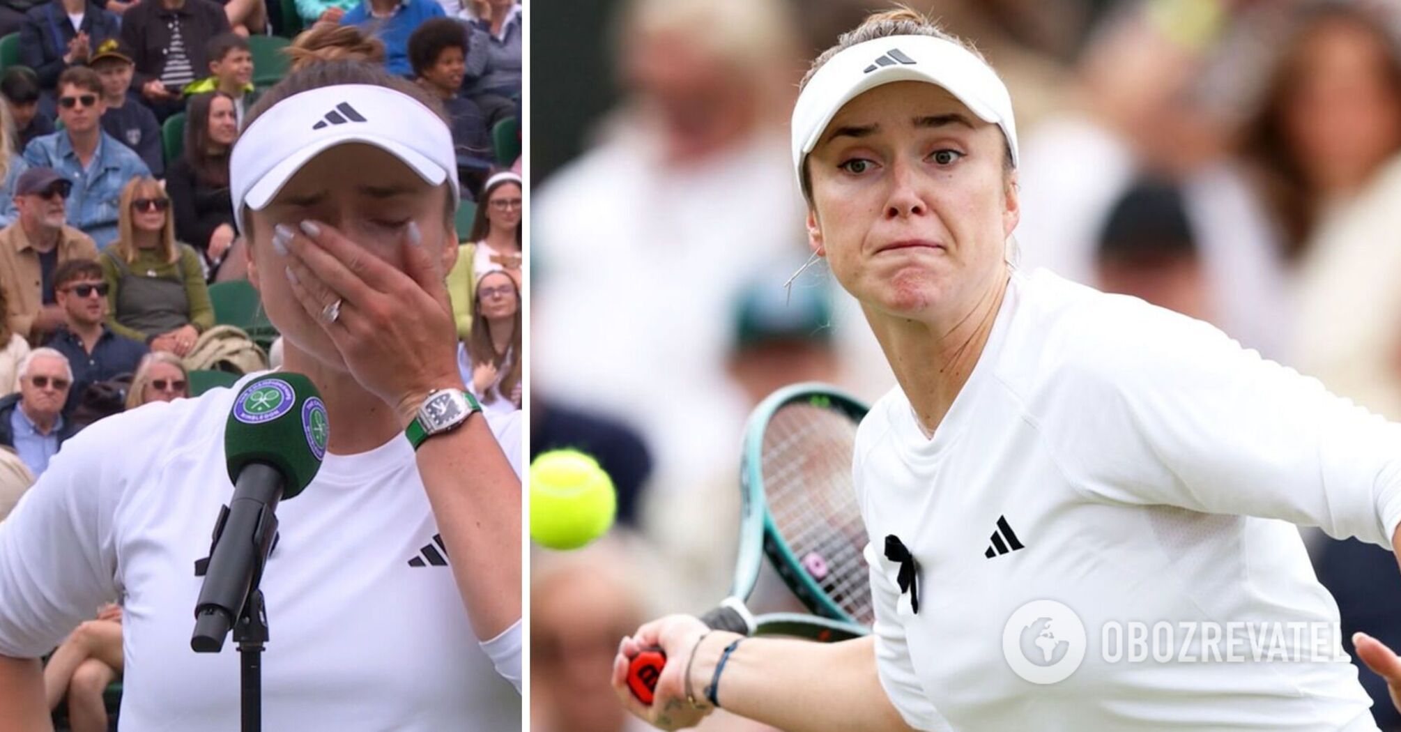 "It was hard to focus today": Ukrainian top player appeared on a tennis court with a black ribbon, bursting into tears after the game