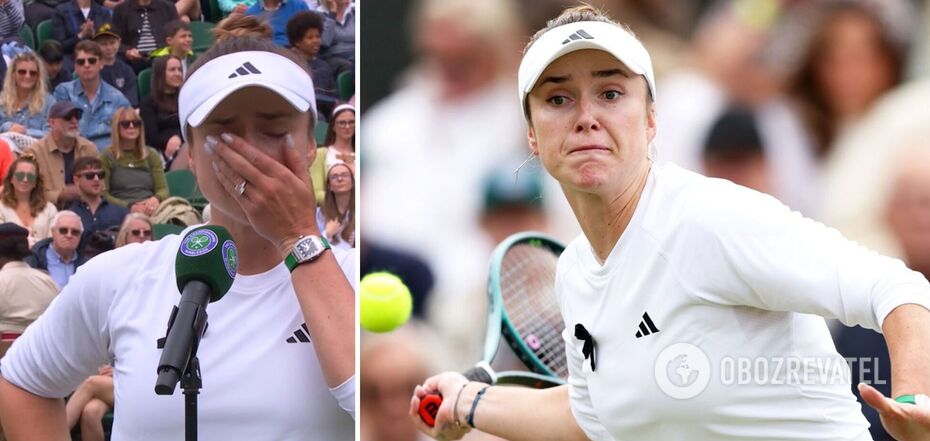 "It was hard to focus today": Ukrainian top player appeared on a tennis court with a black ribbon, bursting into tears after the game