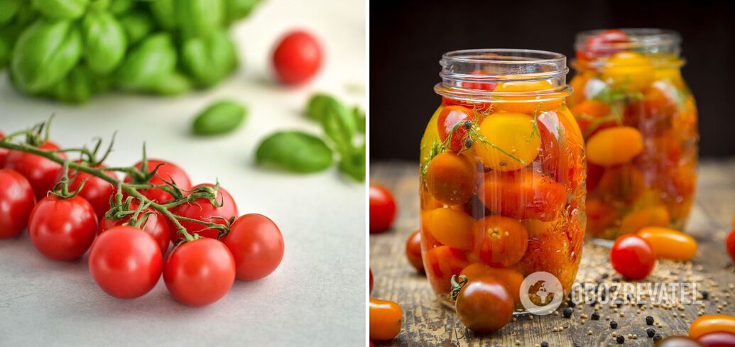 How to preserve cherry tomatoes in a delicious way