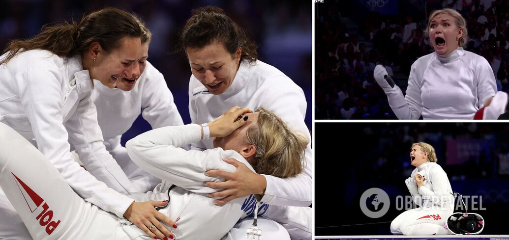 Polish fencer 'went crazy' after winning a medal at the 2024 Olympics. Video