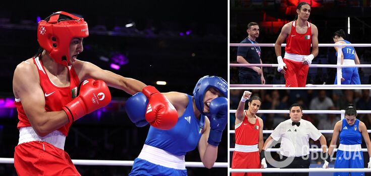 At the 2024 Olympics, the transgender boxer defeated the boxer with the first punch. Video
