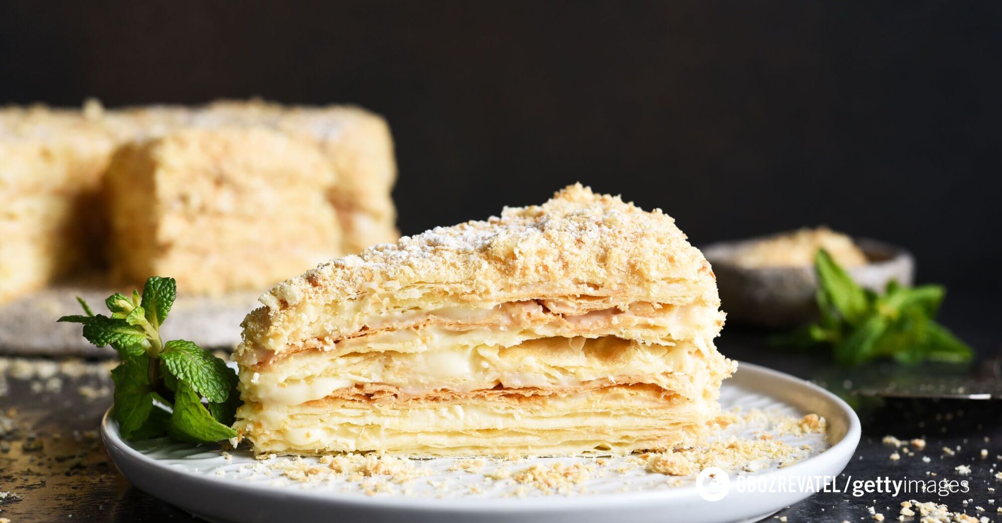 Delicious homemade Napoleon cake