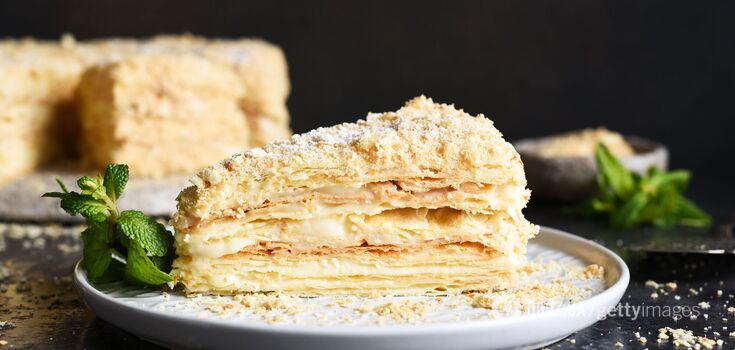 Delicious homemade Napoleon cake