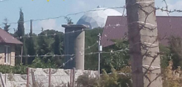 Ukrainian guerrillas scout enemy air defense base on Cape Fiolent in Crimea. Photo