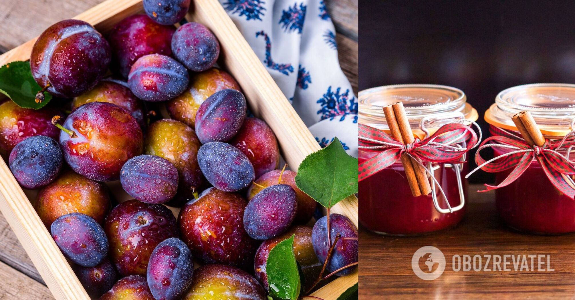 Homemade plum jam
