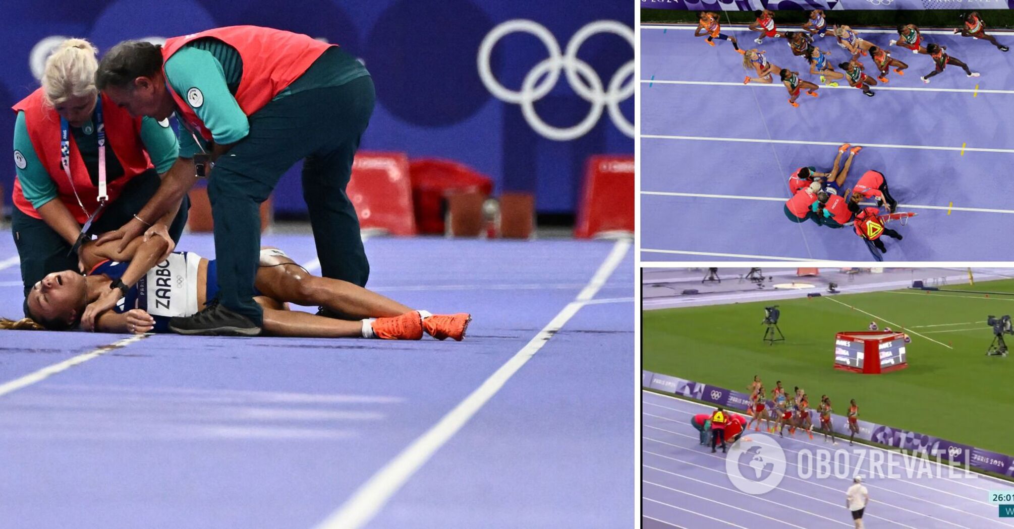 French champion collapses during 2024 Olympics final. Video