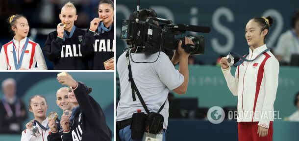 Video with Chinese gymnast at Olympics award ceremony goes viral, gathering 50 million views