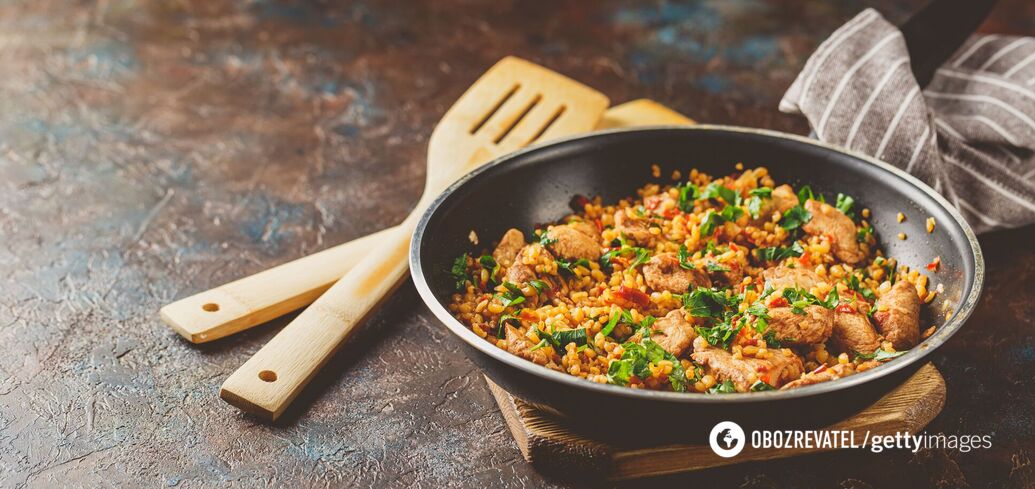 Delicious homemade pilaf