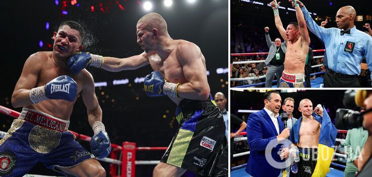 The Ukrainian world boxing champion lost his title by knocking his opponent down twice. Video