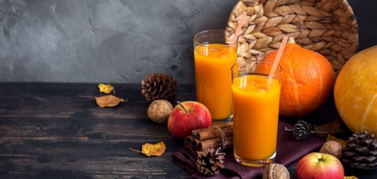 Pumpkin juice with pulp: a natural homemade drink for winter