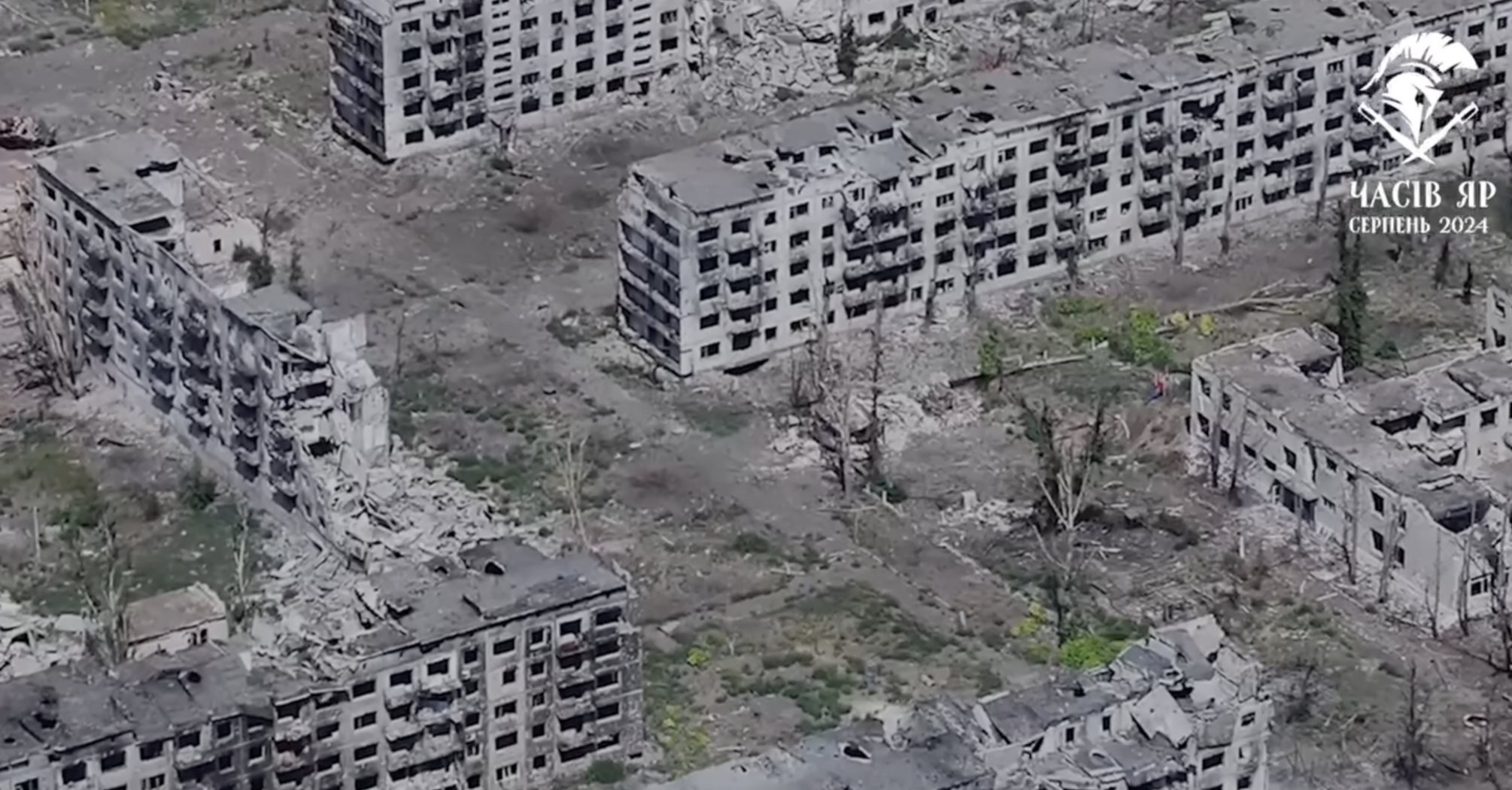 "Another proof of Russians' inhuman nature": National Guard fighters show destroyed Chasiv Yar from a height. Video