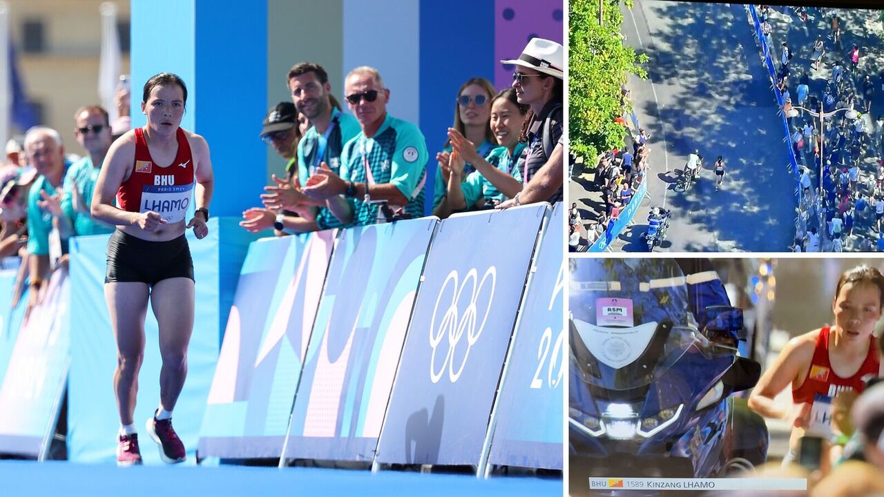 Hero of the Olympics. A track and field athlete from Bhutan almost finished the marathon on foot, losing an hour and a half to the champion. Video