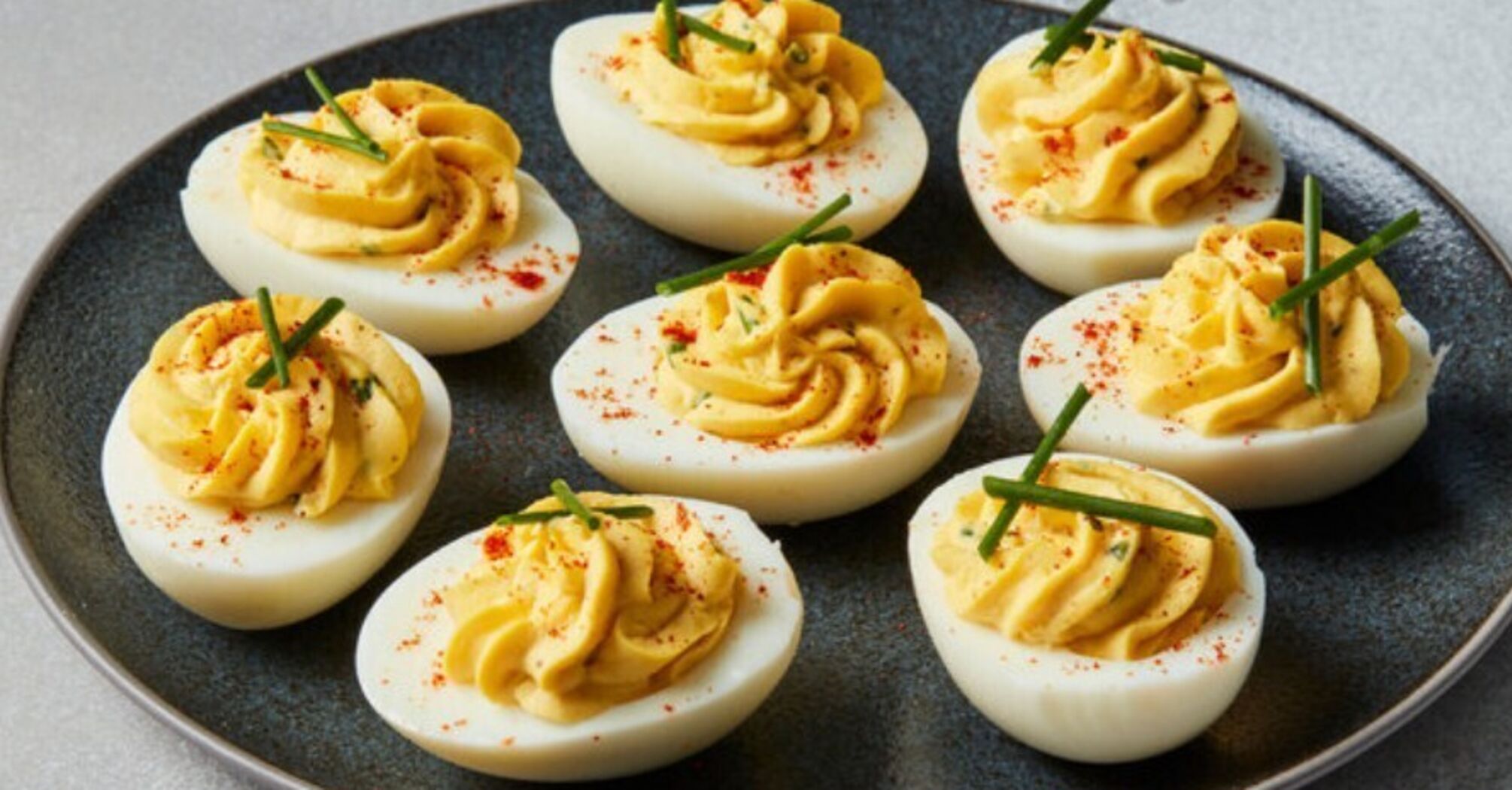 Stuffed eggs for the dish