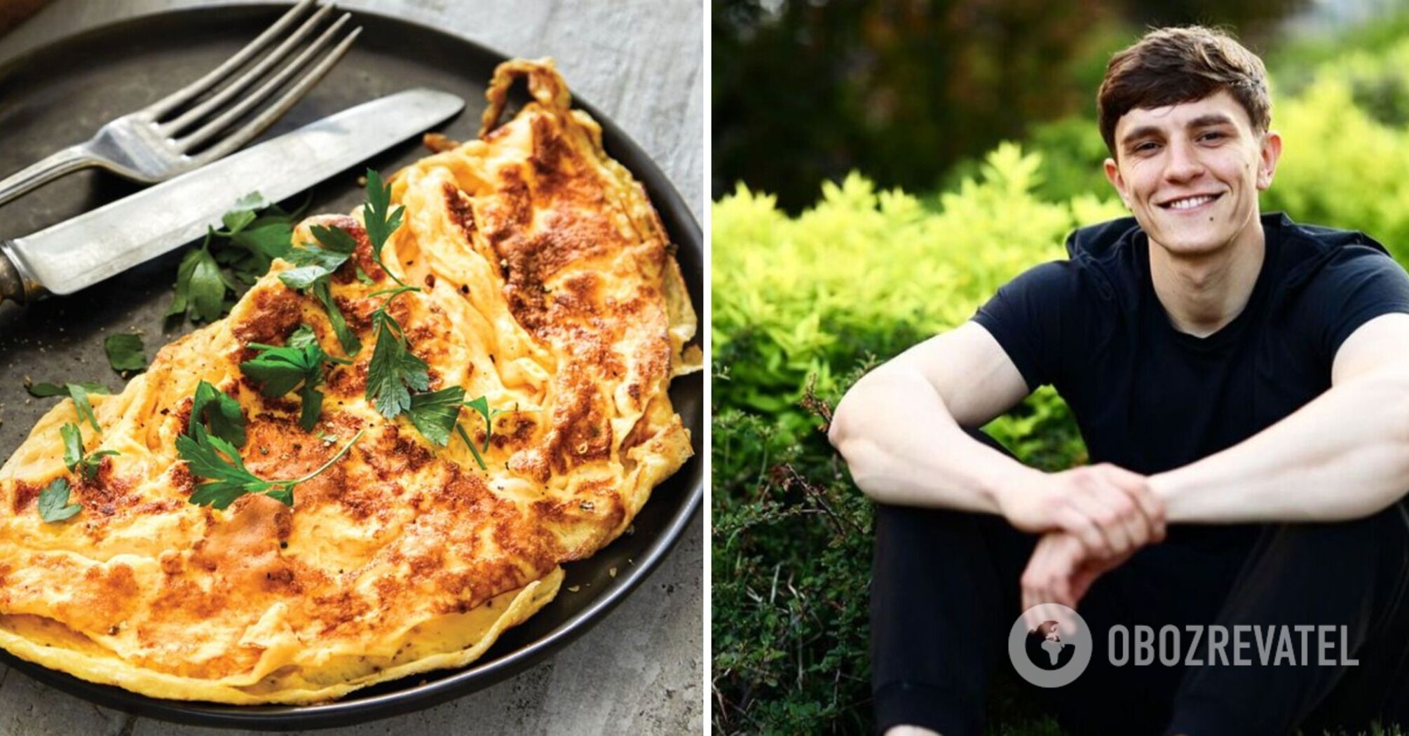 Fluffy omelet without milk and sour cream: an idea from YoungChef