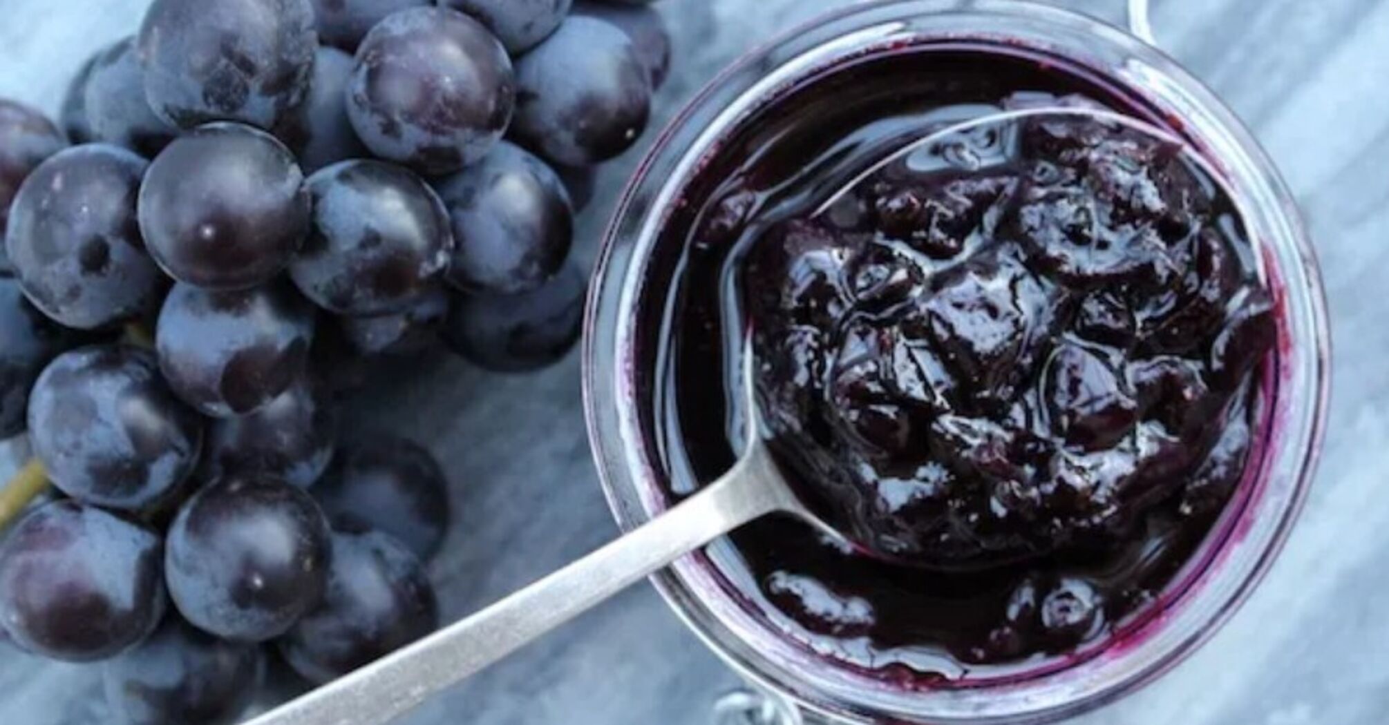 Thick grape jam for the winter without thickeners and seeds
