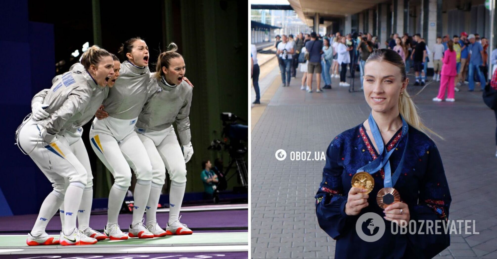 'I wanted a medal. I got two.' Harlan returned to Ukraine and shared her emotions about the 2024 Olympics. Video