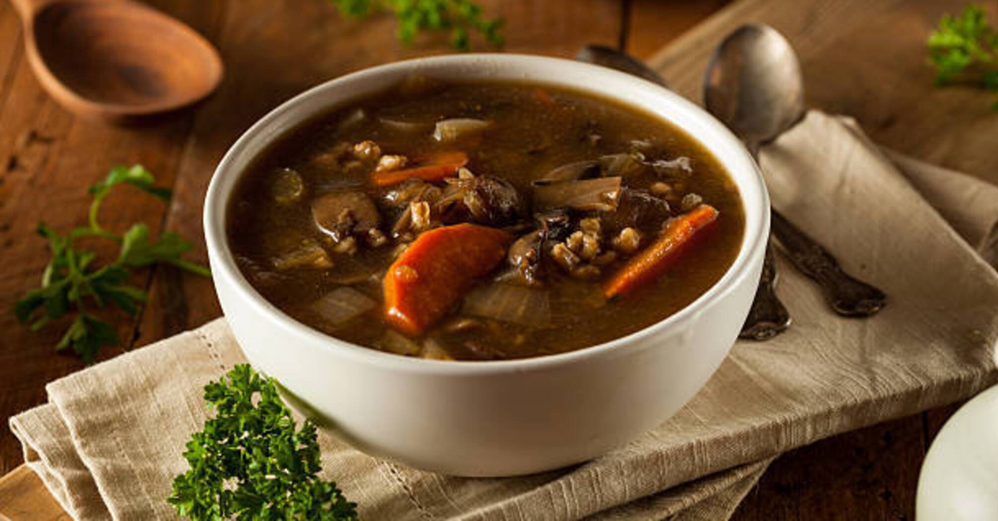 Hearty broth with dried mushrooms: how to prepare the first dish 