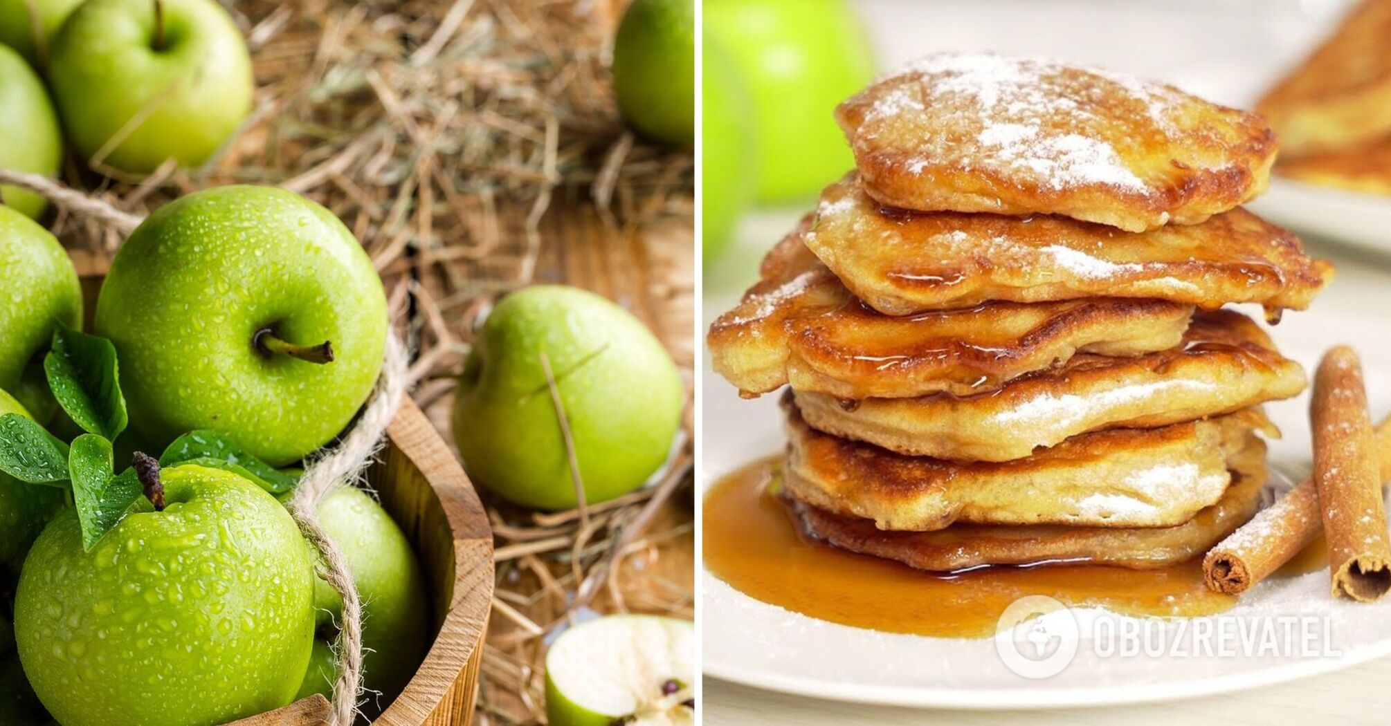 Pancakes with apple