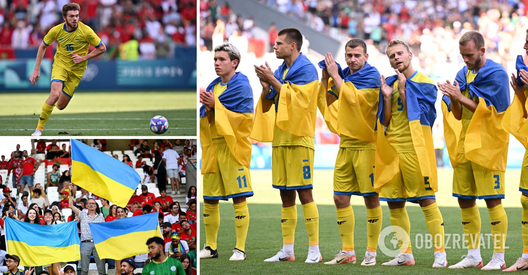 How was the first Olympics for the Ukrainian national soccer team?