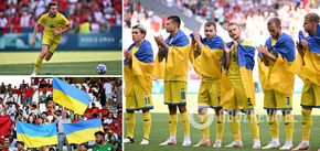 How was the first Olympics for the Ukrainian national soccer team?
