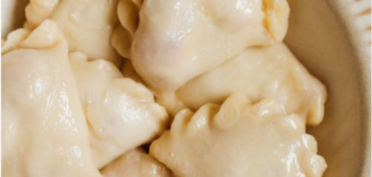 Mineral water dumplings: do not clump when cooked