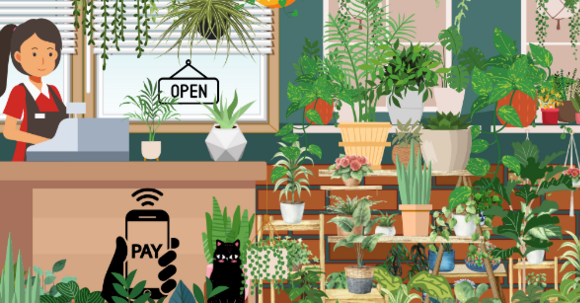 Find the cactus in the flower store picture: the most attentive can do it in 12 seconds