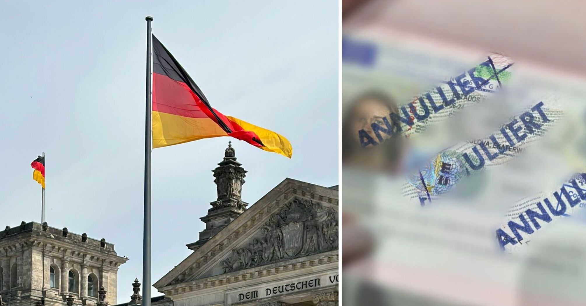 Russian tourists who tried to get to Germany by trickery were "turned around" at the airport