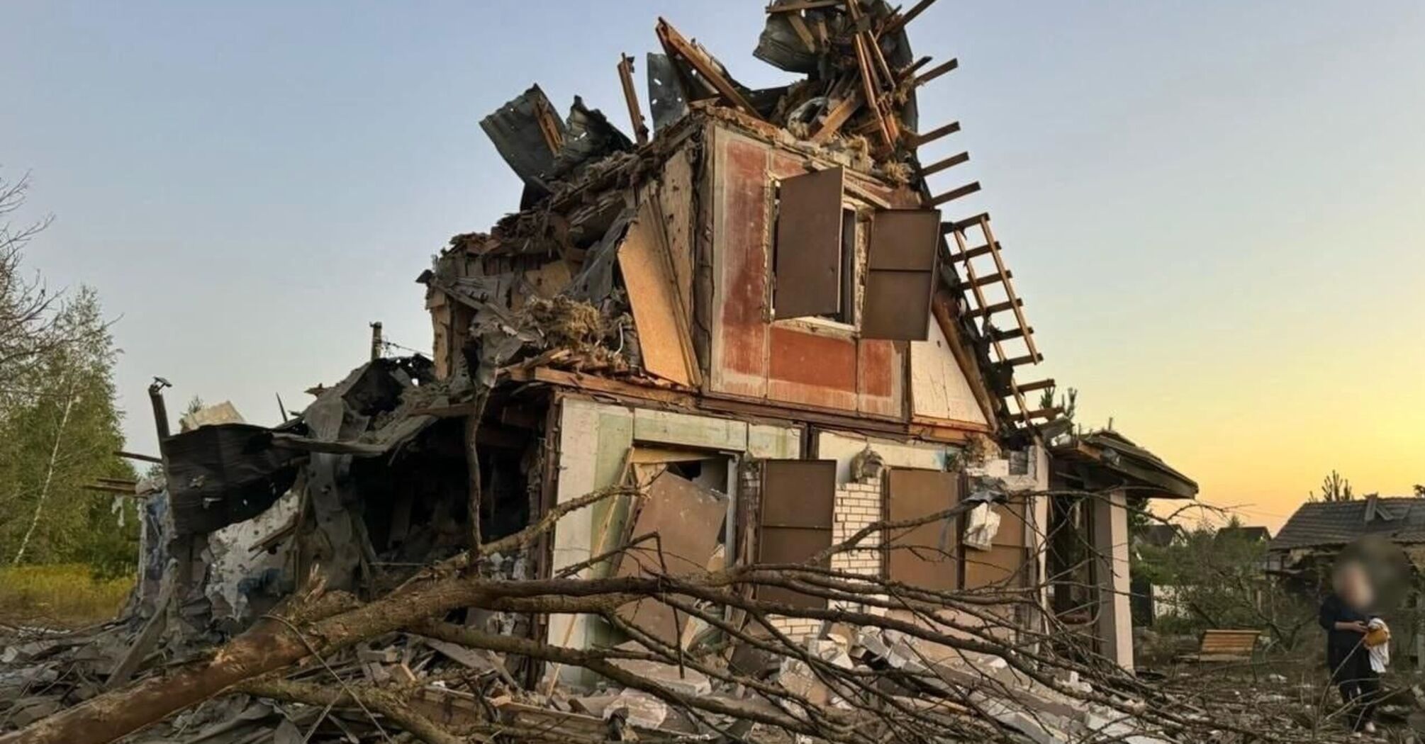 Photos of the consequences of Russia's repeated strike on Kyiv region on the morning of August 18 appeared online