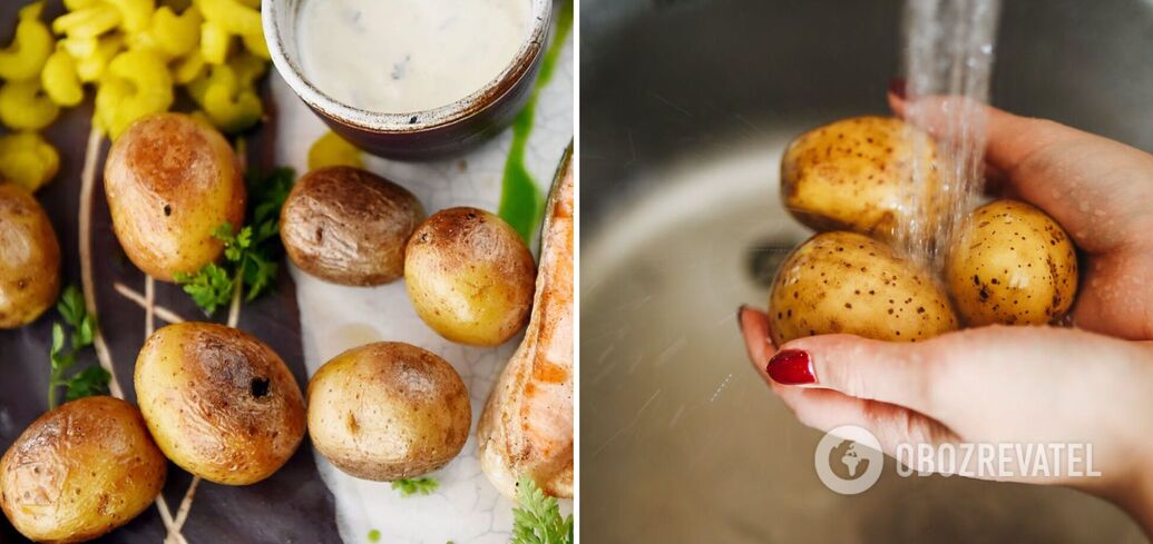 How to quickly cook potatoes without peeling them: a lazy dish for all occasions