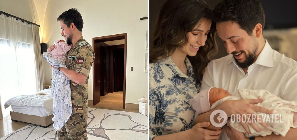 Crown Prince of Jordan in military uniform shared a photo with his daughter