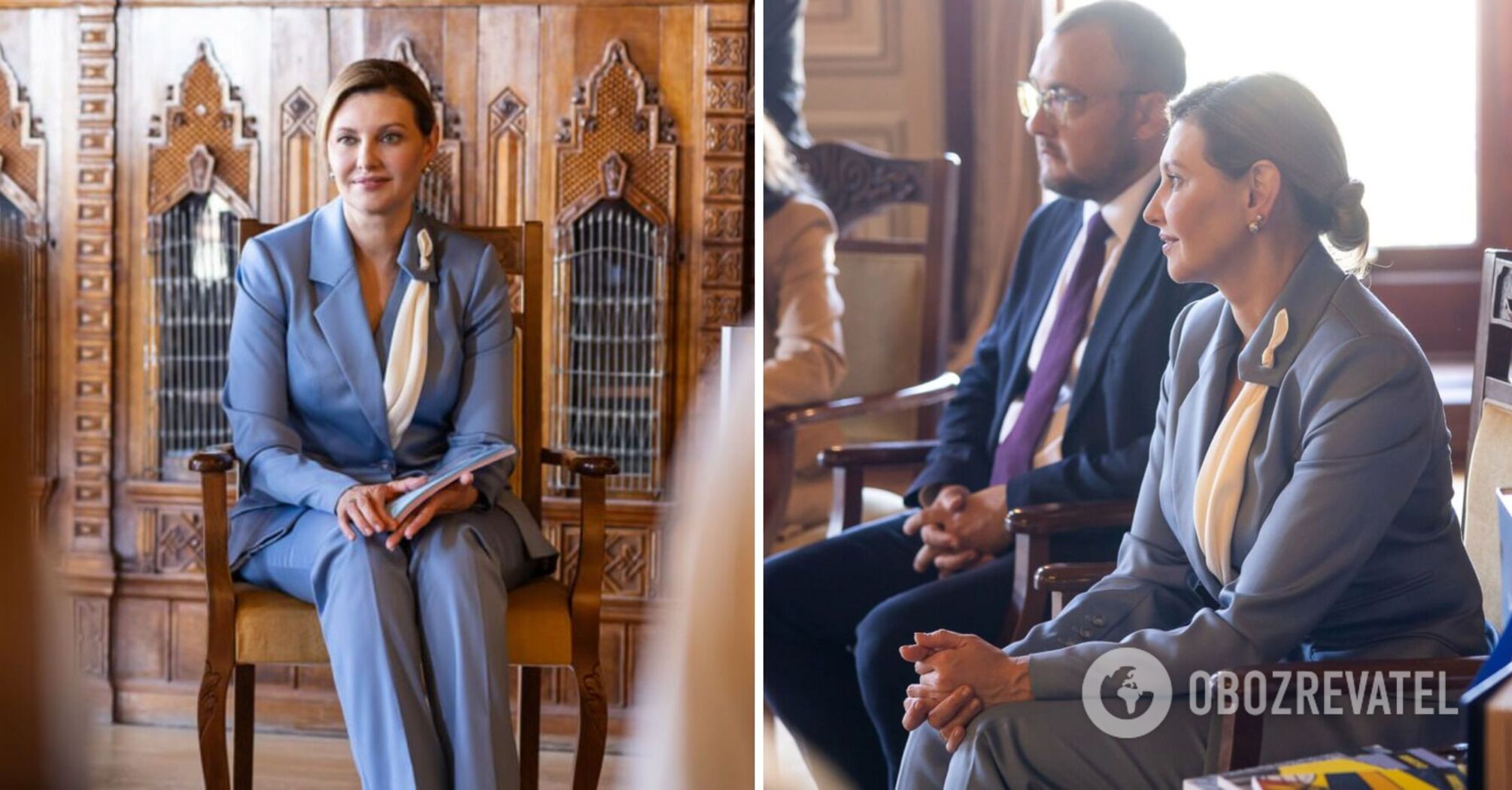 Ołena Zełenska przybyła do Stambułu z wizytą biznesową w delikatnej stylizacji z ciekawym akcentem. Zdjęcia
