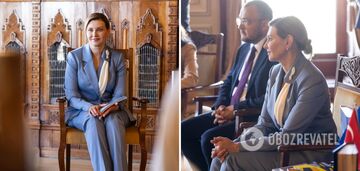 Ołena Zełenska przybyła do Stambułu z wizytą biznesową w delikatnej stylizacji z ciekawym akcentem. Zdjęcia