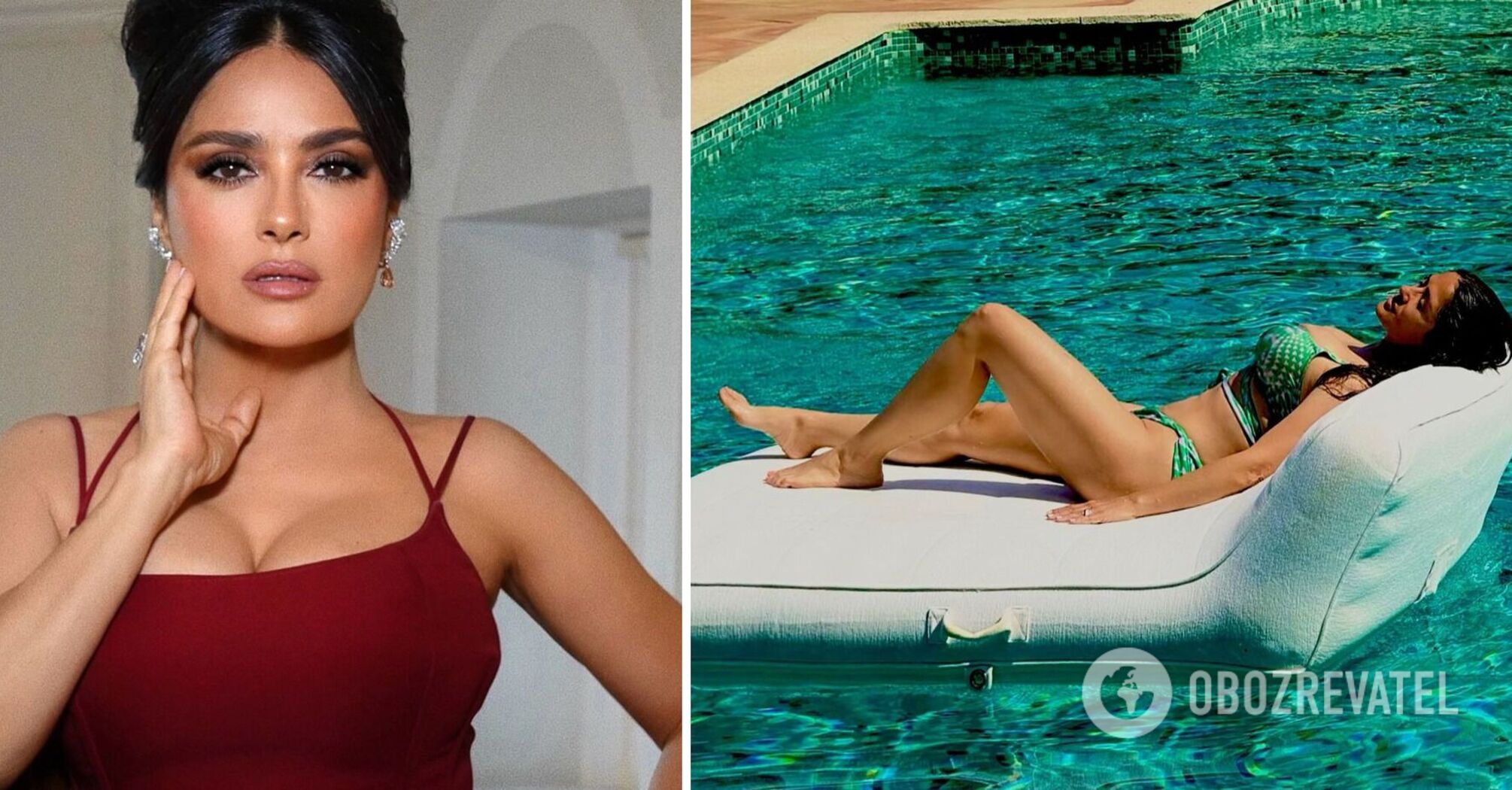 "You age like the best wine": Salma Hayek, 57, in a swimsuit stunned the web. Video