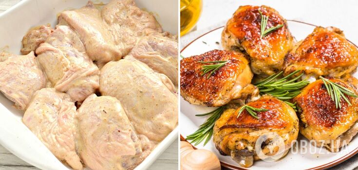 Stuffed chicken thighs in a new way: recipe for a perfect meat dish