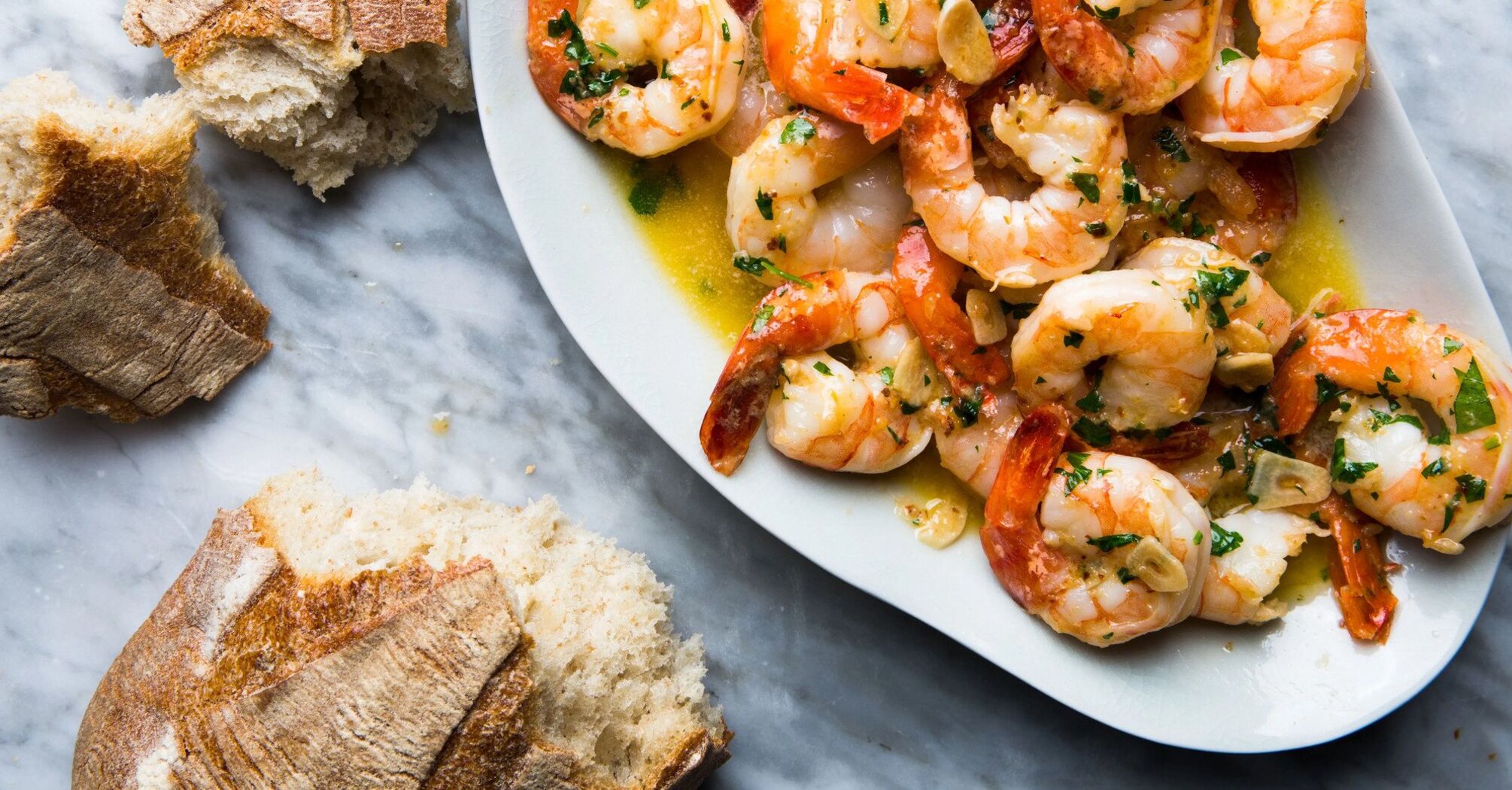 shrimp scampi according to Gordon Ramsay's recipe