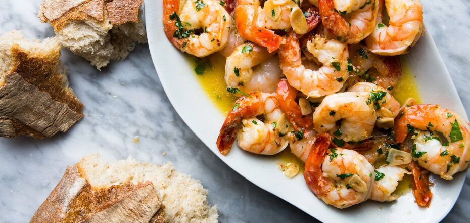 shrimp scampi according to Gordon Ramsay's recipe