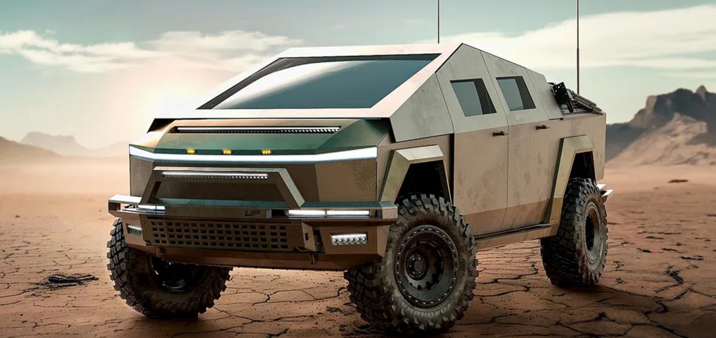 Tesla Cybertruck turned into APC it can survive even a war with robots