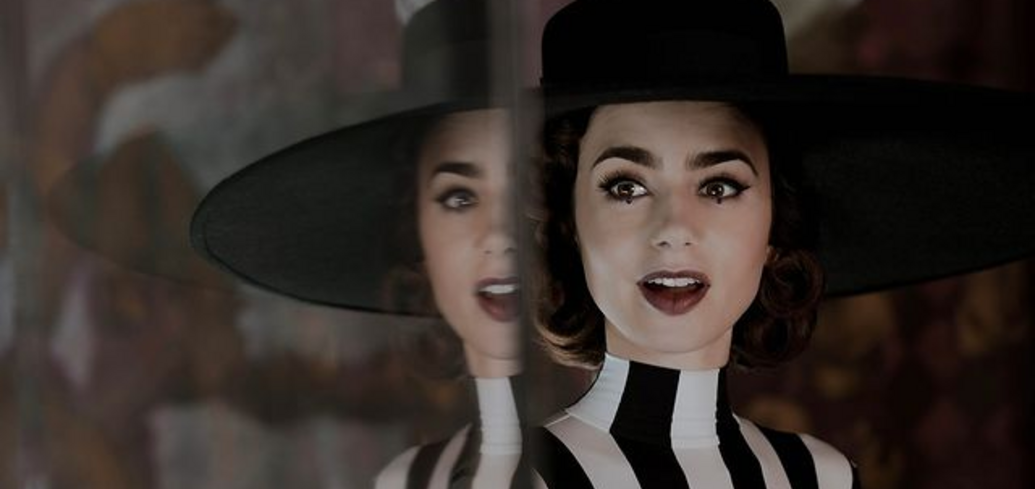 The heroine of "Emily in Paris" appeared in a dress inspired by Truman Capote's black and white ball. Photo