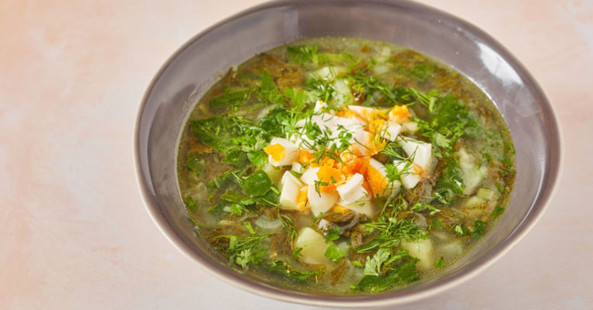 What meat to cook dietary green borscht with: the broth will turn out very rich