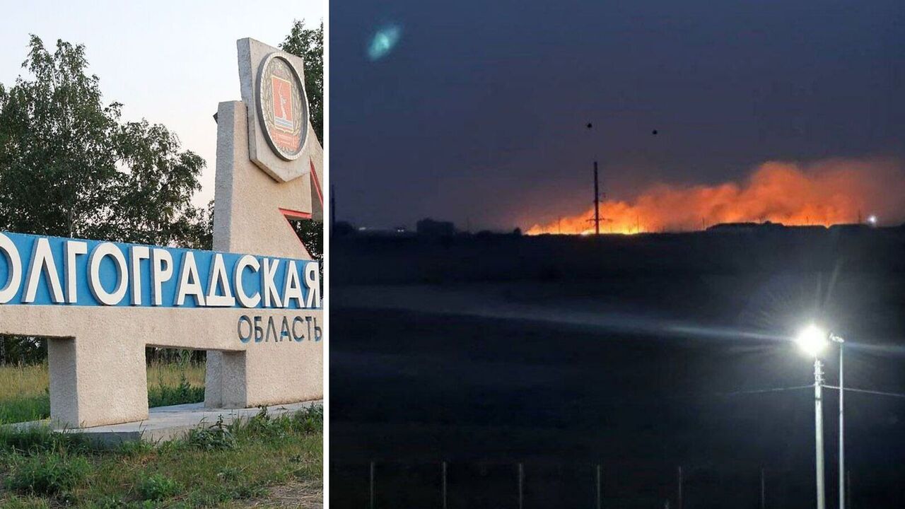 Drones attacked the military airfield "Marinovka" in Volgograd region: a fire broke out. Photos and video